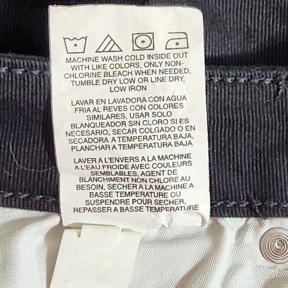 Lee Cropped Jeans/Pants Womens Size 12 Solid Black Relaxed Fit Mid Rise Stretch - Picture 8 of 9